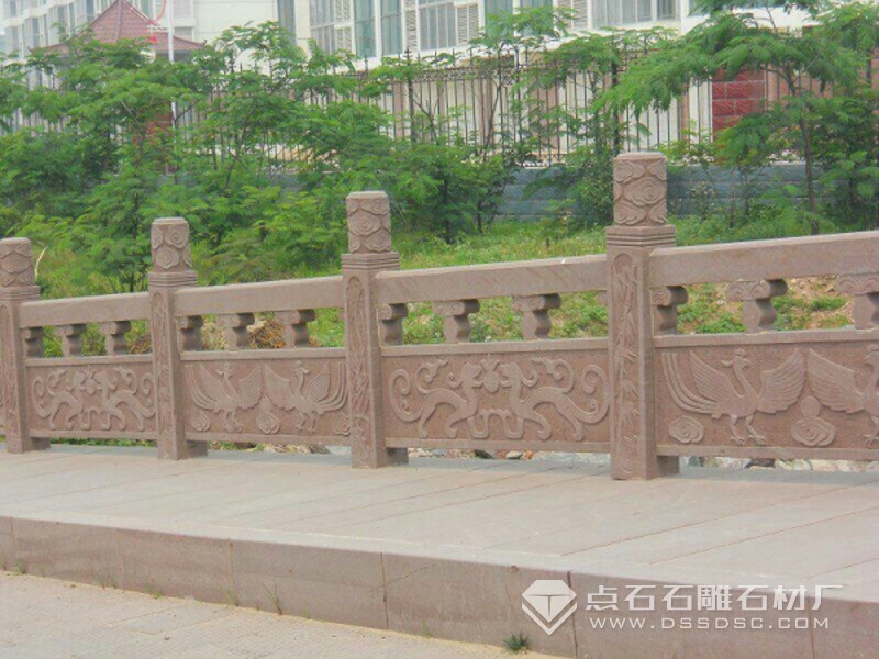 浮雕紅砂巖欄桿 浮雕紅砂巖欄板