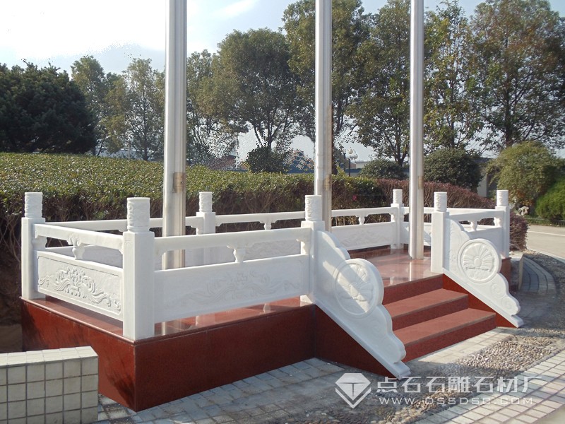 漢白玉欄桿 升旗臺(tái)欄桿