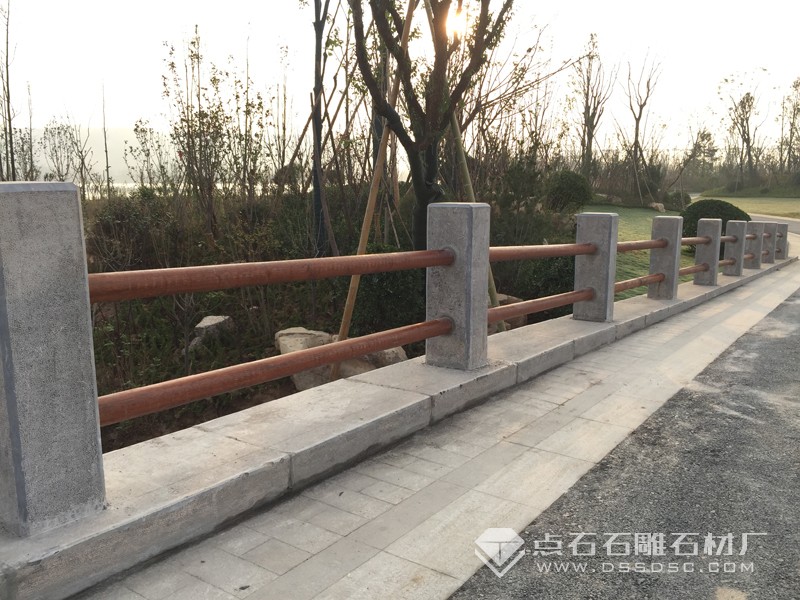 青石欄桿 石木混合結(jié)構(gòu)護欄
