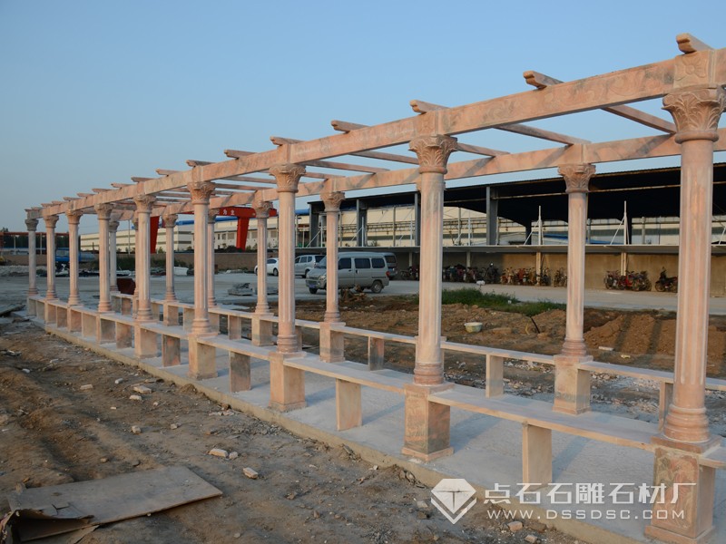 晚霞紅長廊 晚霞紅葡萄架