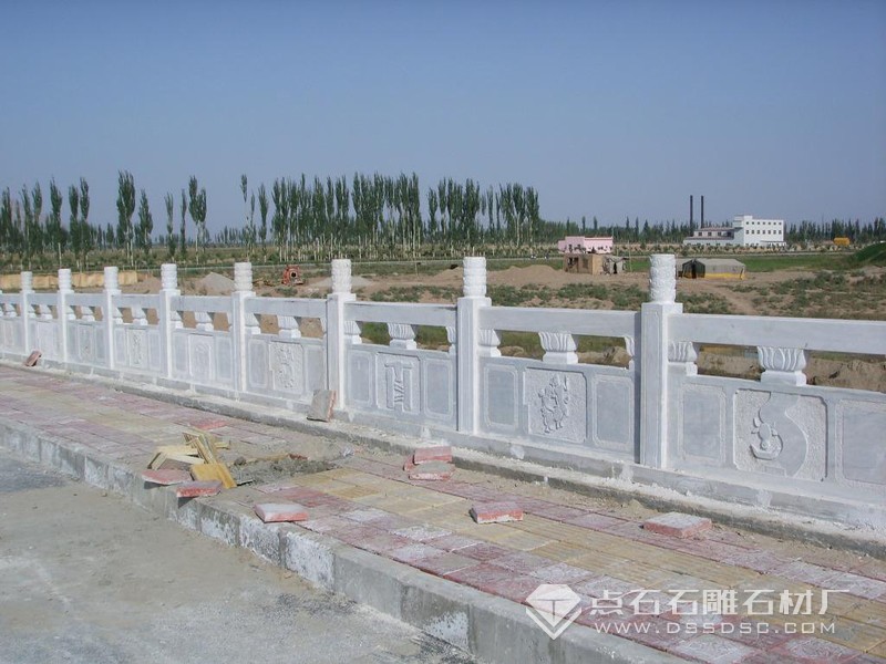 漢白玉欄桿 浮雕漢白玉欄桿