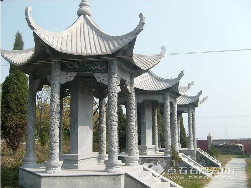 墓碑亭 墓碑青石涼亭