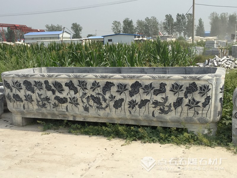 石雕魚缸 戶外魚缸 仿古魚缸