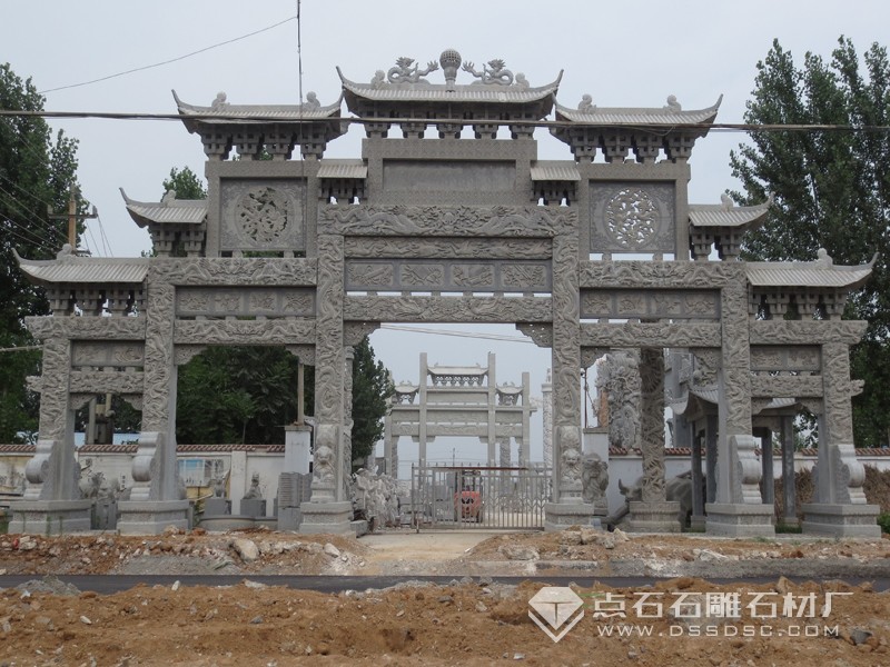 五門九樓青石石牌坊
