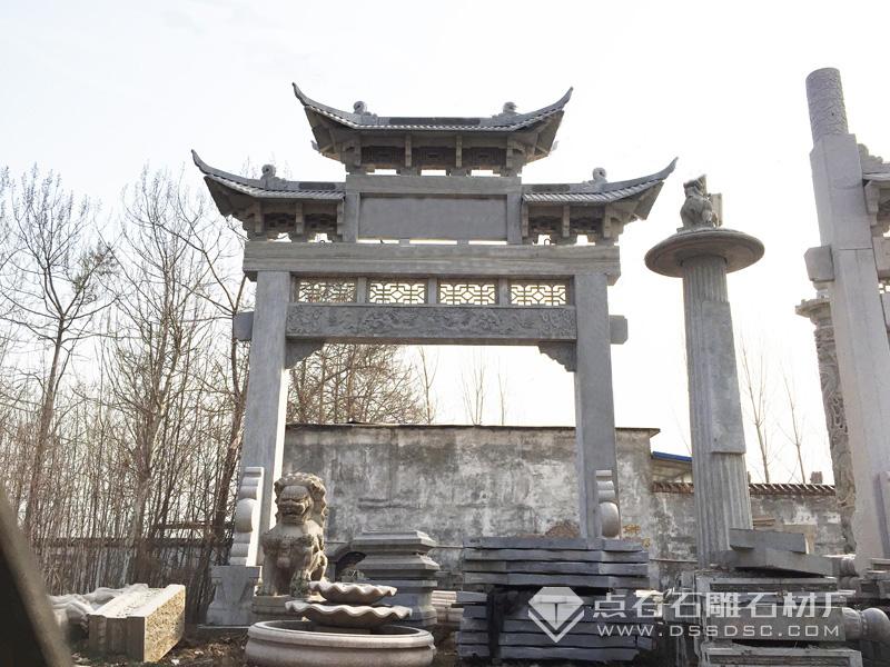 村莊石牌坊 一門(mén)三樓