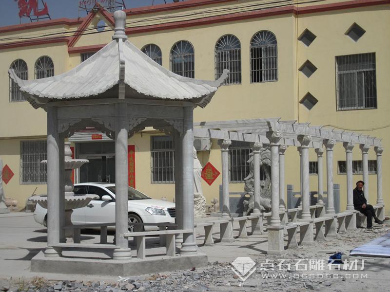 石雕長廊石亭子 石雕長廊石亭子